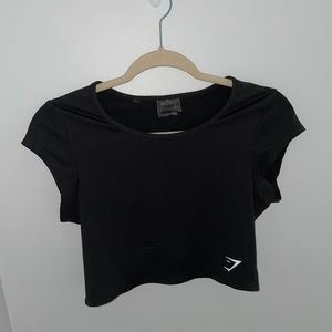 Gym shark crop top